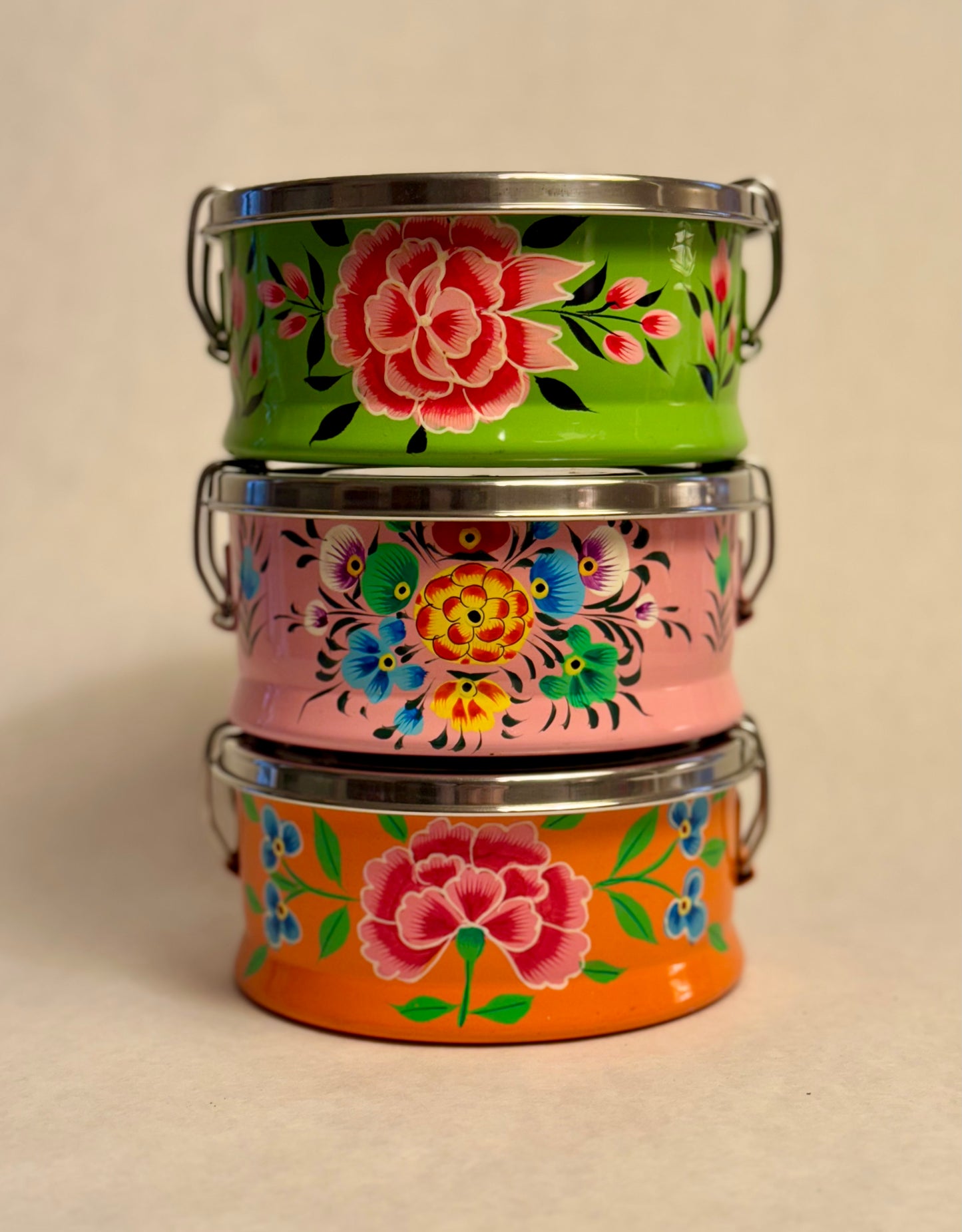 Hand Painted Bento Box (round)
