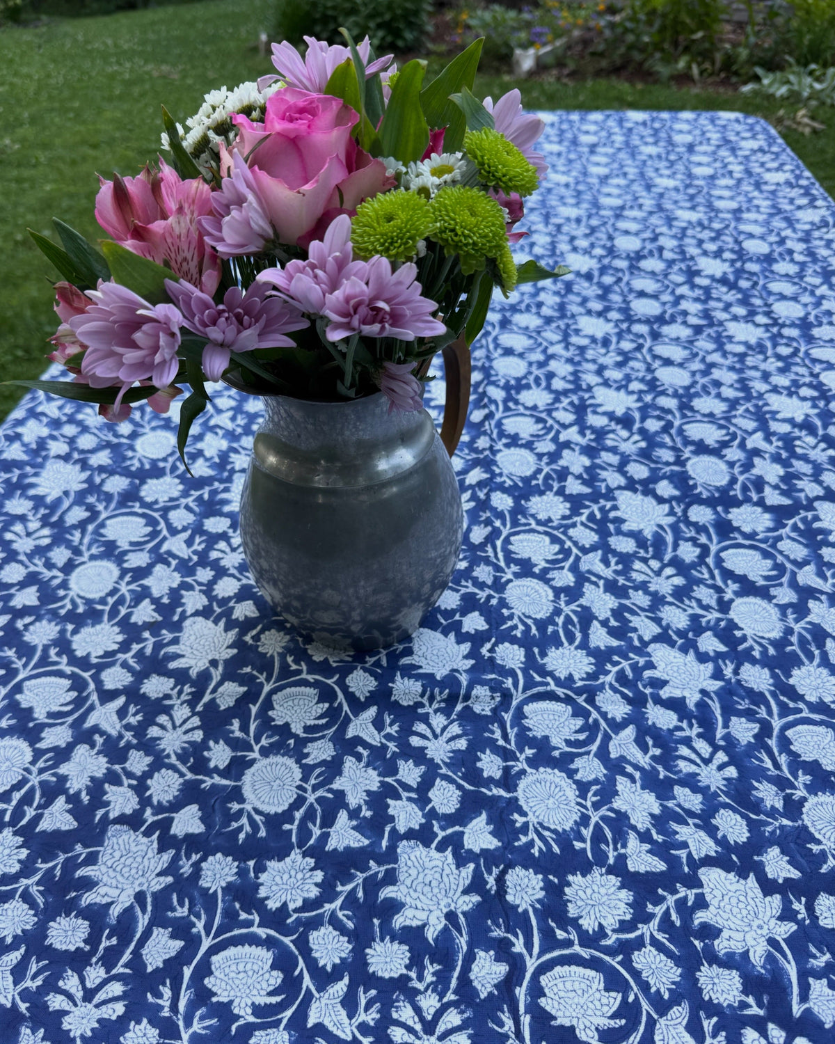Hand Block Printed Table Cloth