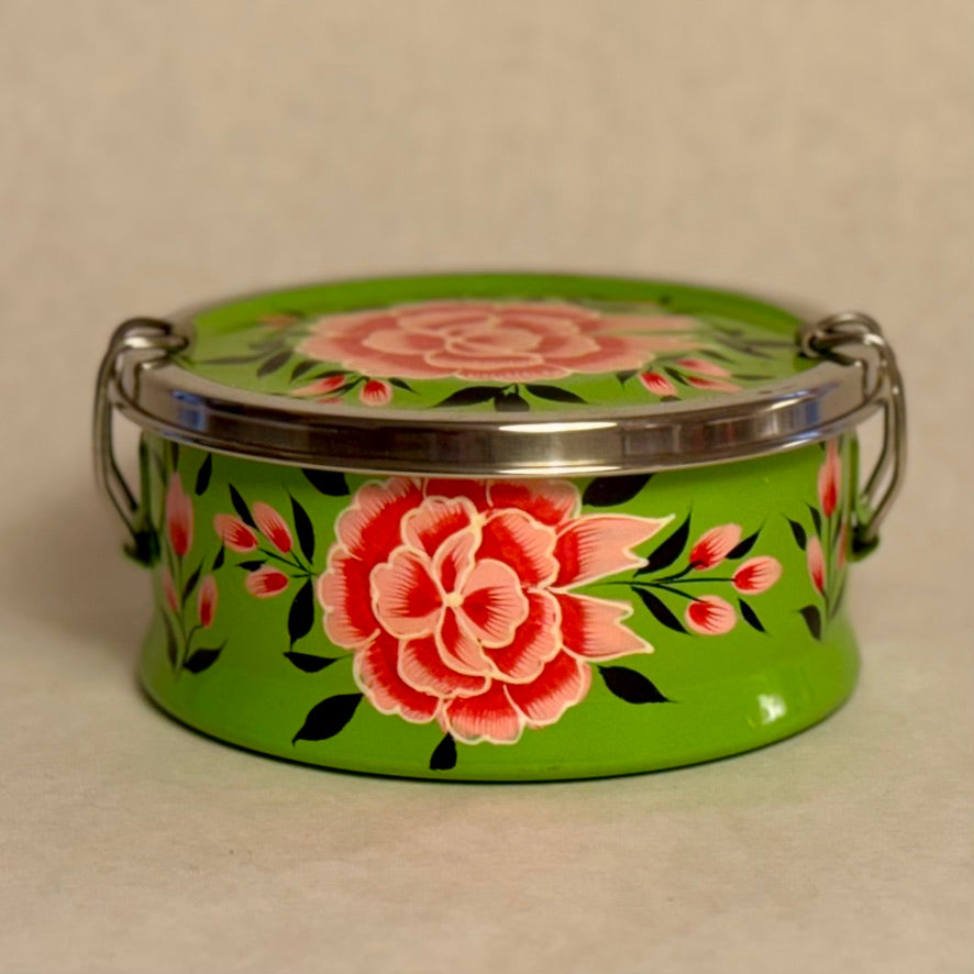Hand Painted Bento Box (round)