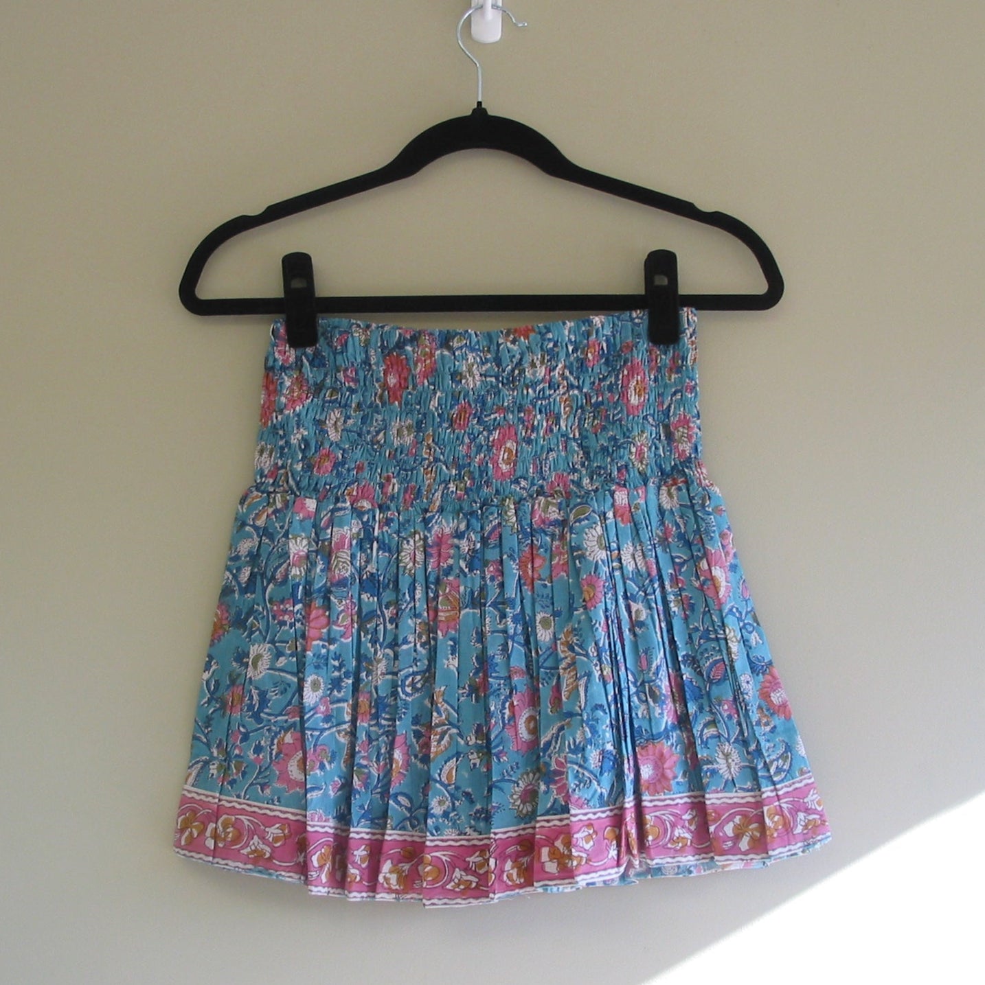Hand Block Printed Mini Skirt