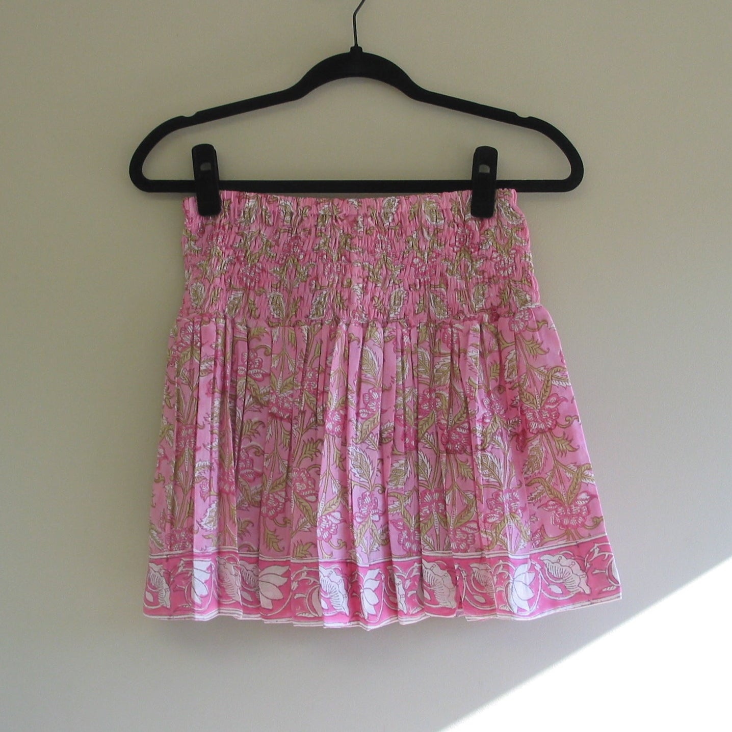 Hand Block Printed Mini Skirt