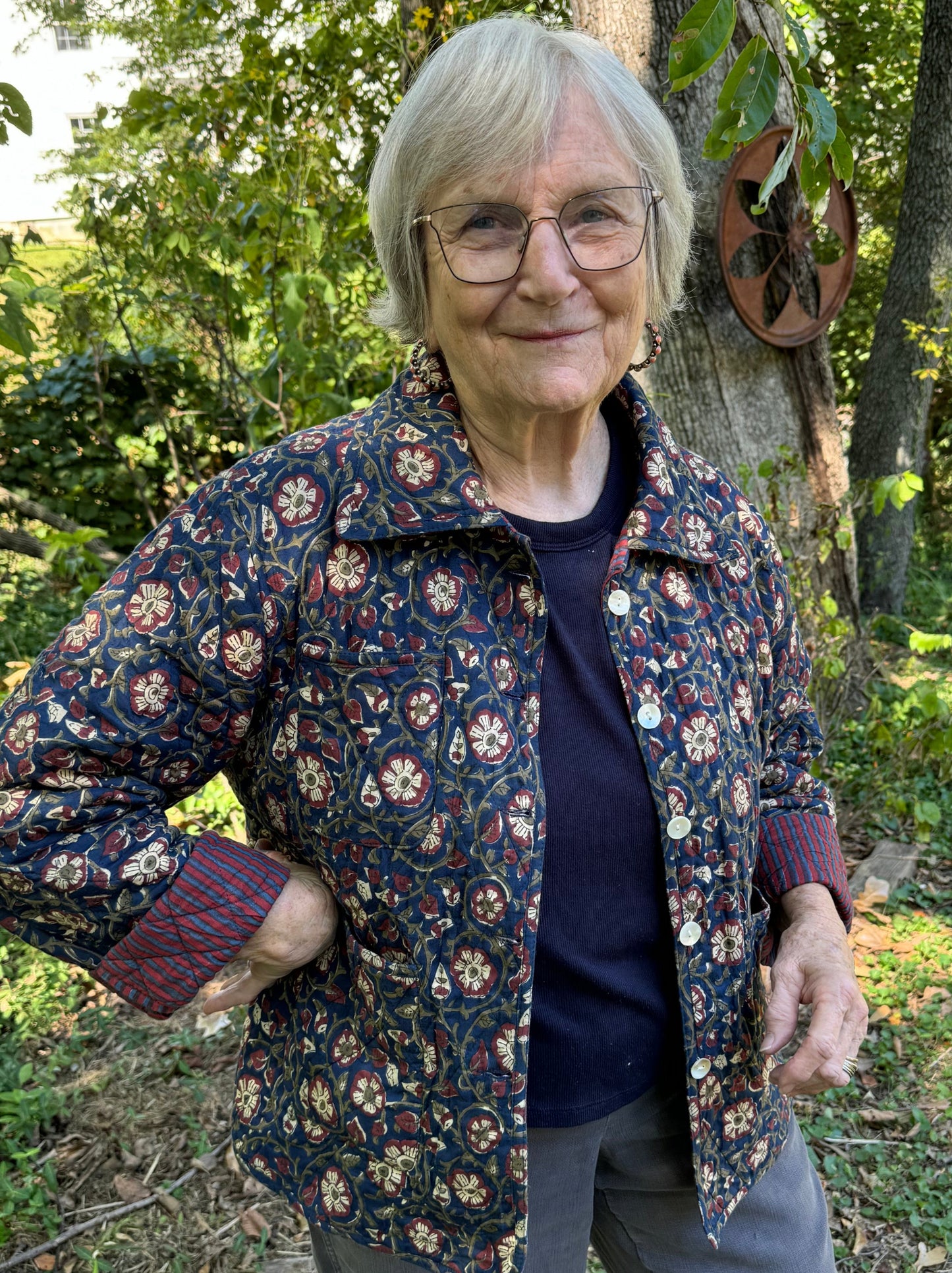 Hand Block Printed Quilted Jacket