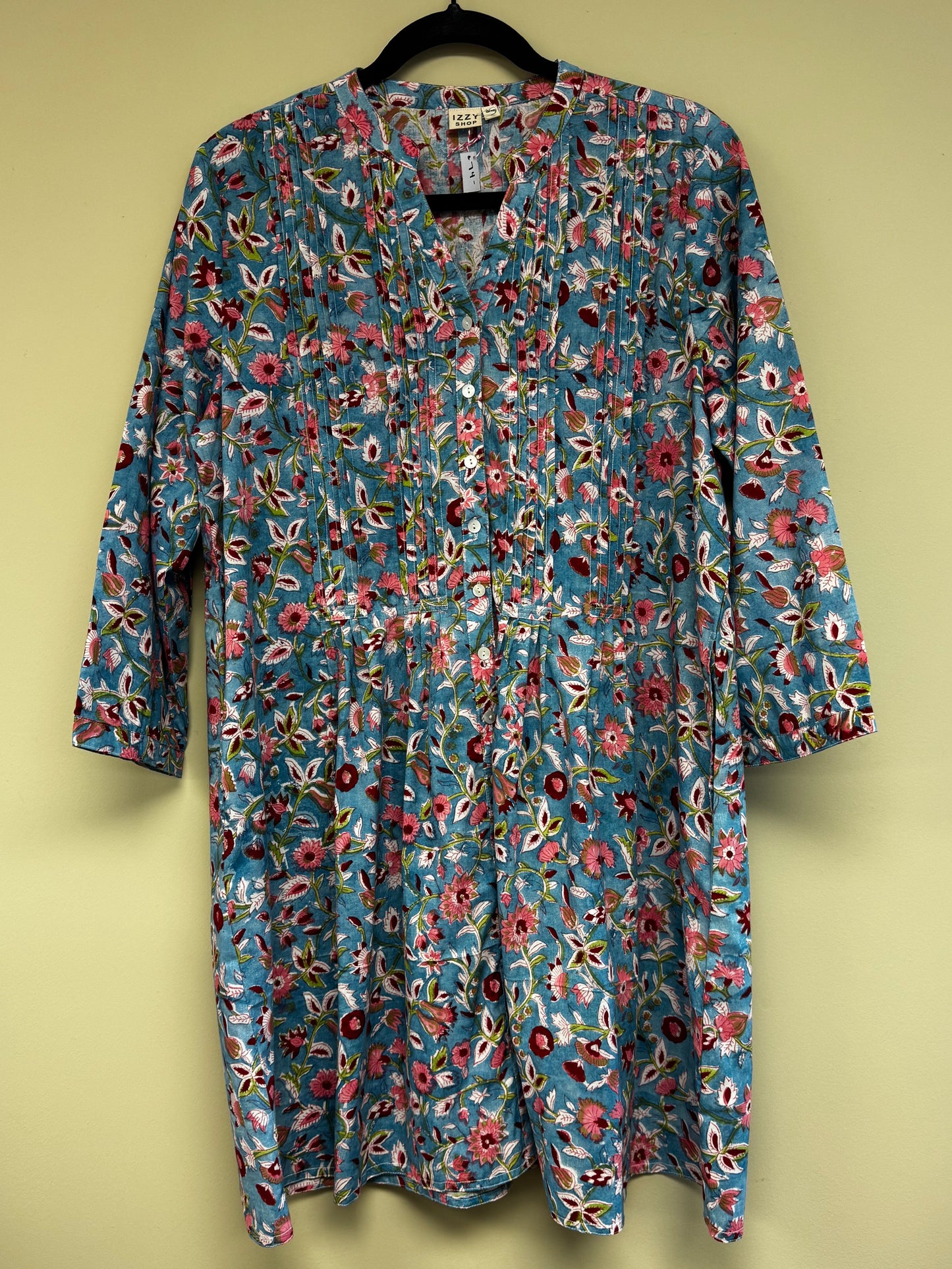 Block Print Shirt Dress