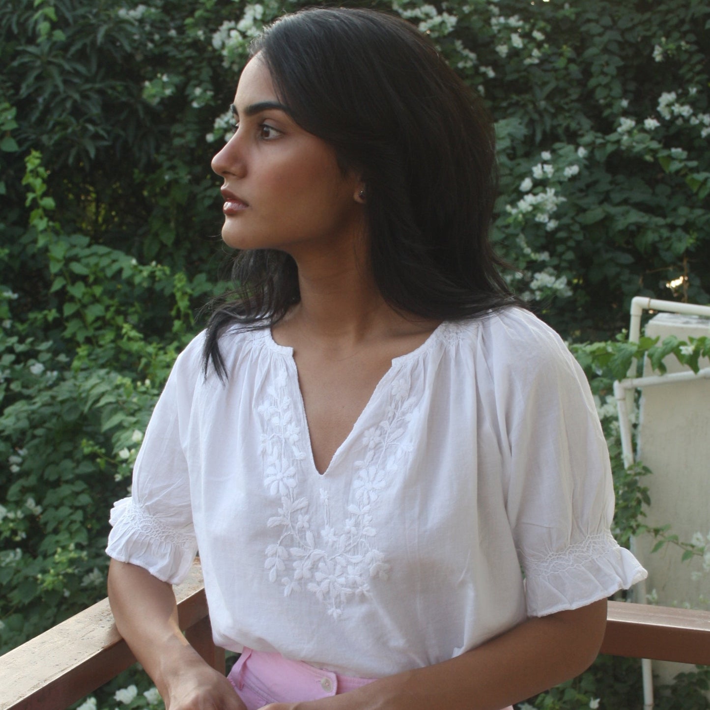 Caroline Chikankari Top