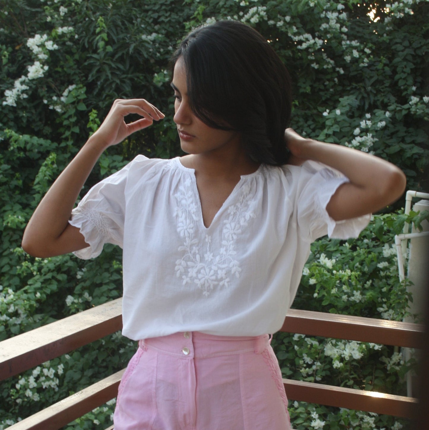 Caroline Chikankari Top