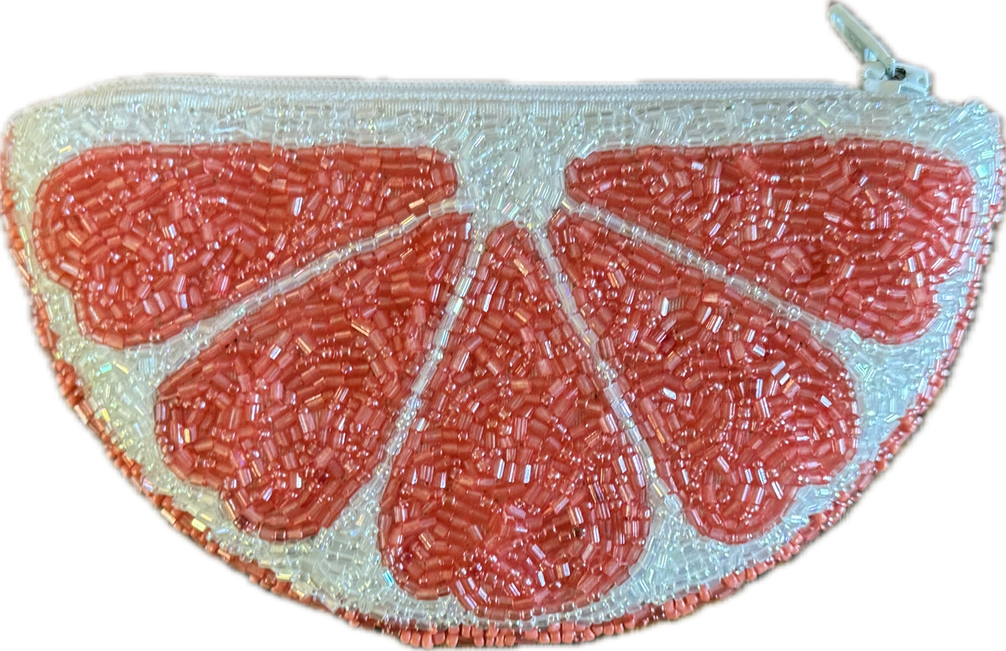 Hand Beaded Fruit Pouch