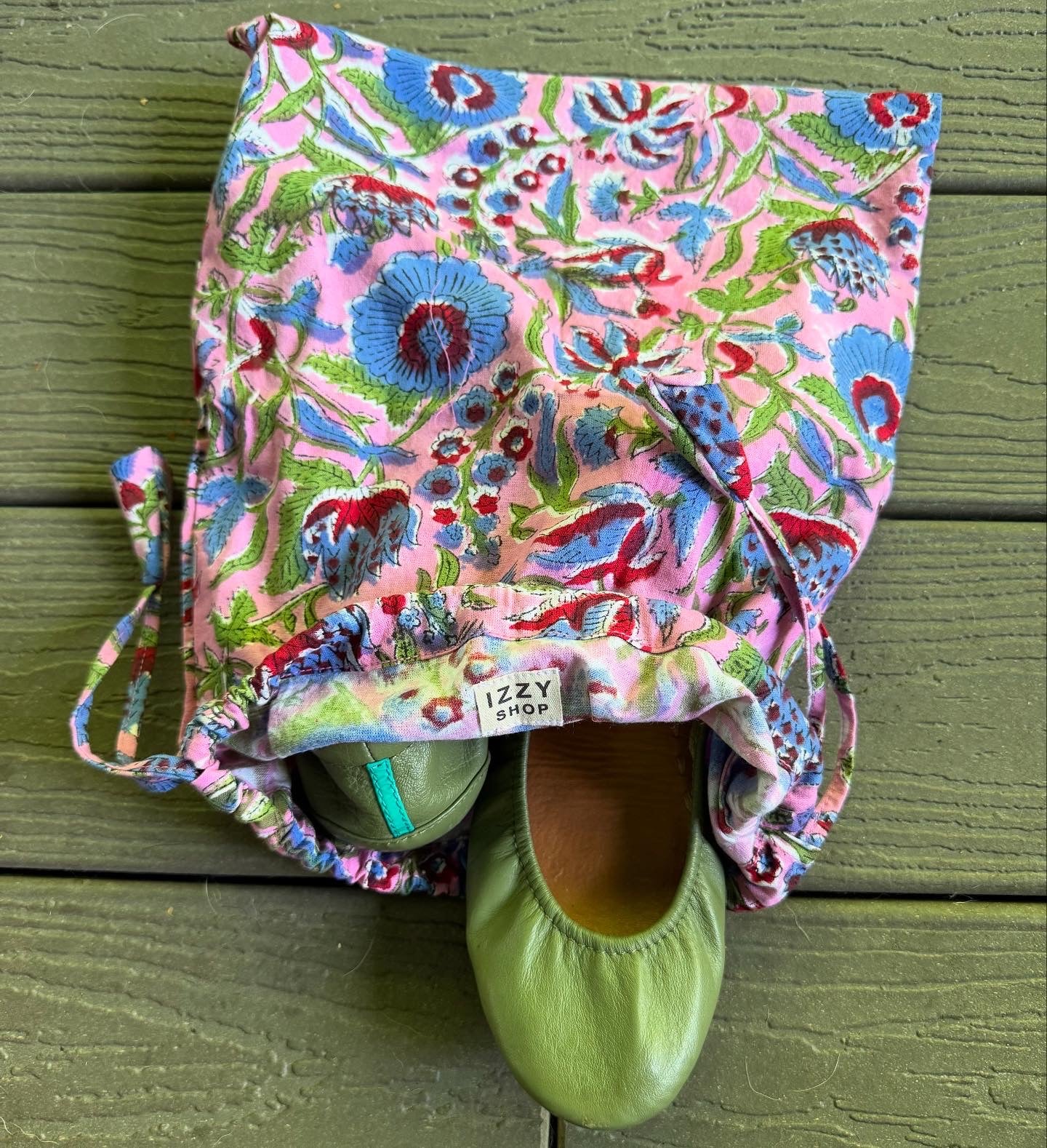 Block Print Shoe Bag