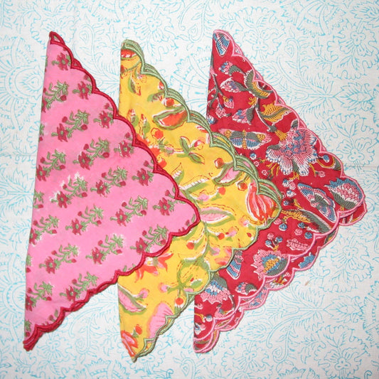 Hand Block Printed Napkin Set (4 pcs)