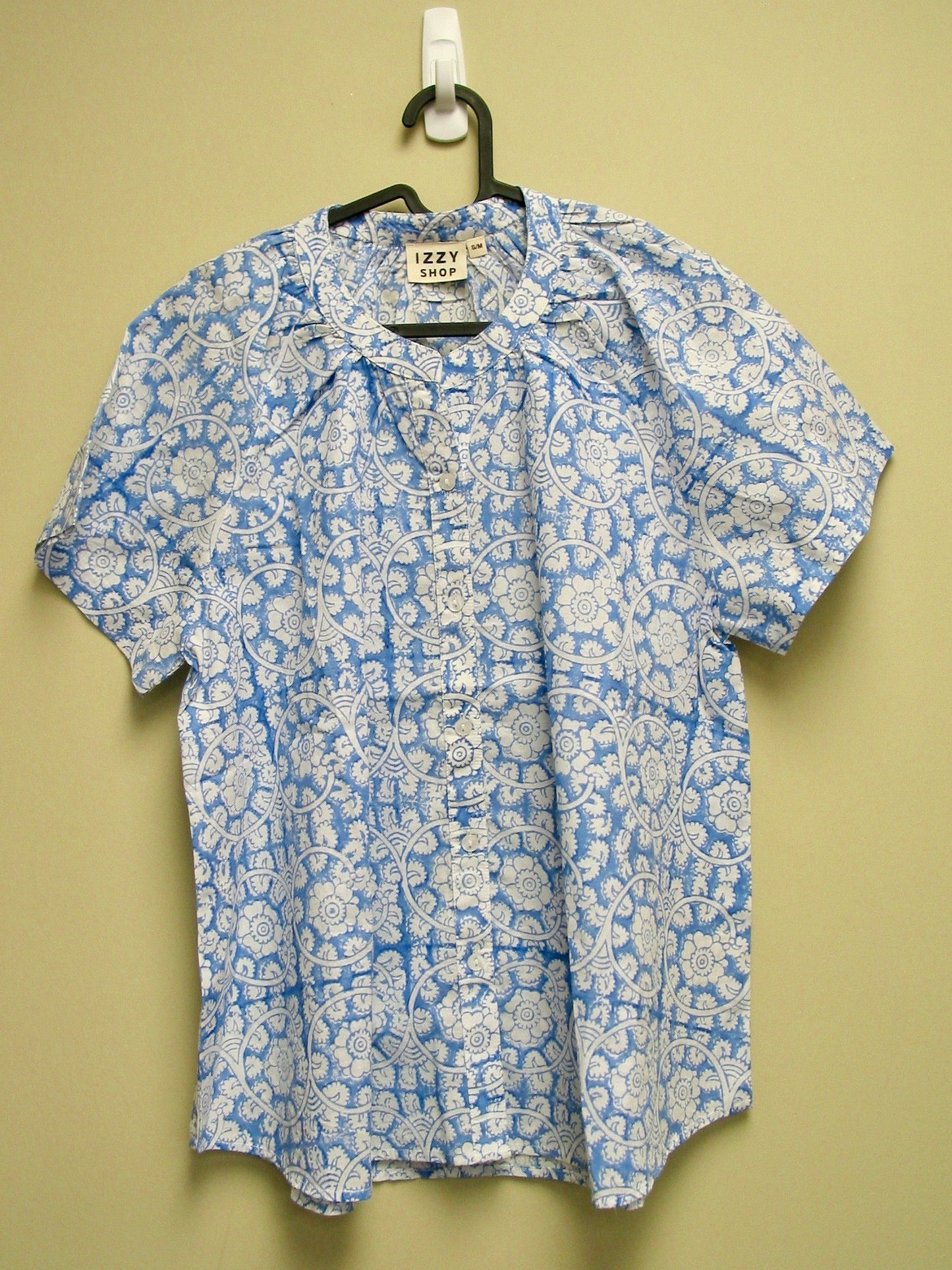 Block Print Half Sleeve Top