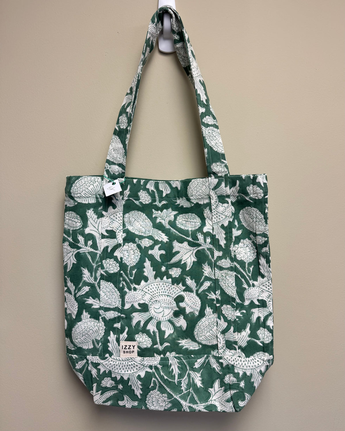 Mini Block Print Canvas Tote