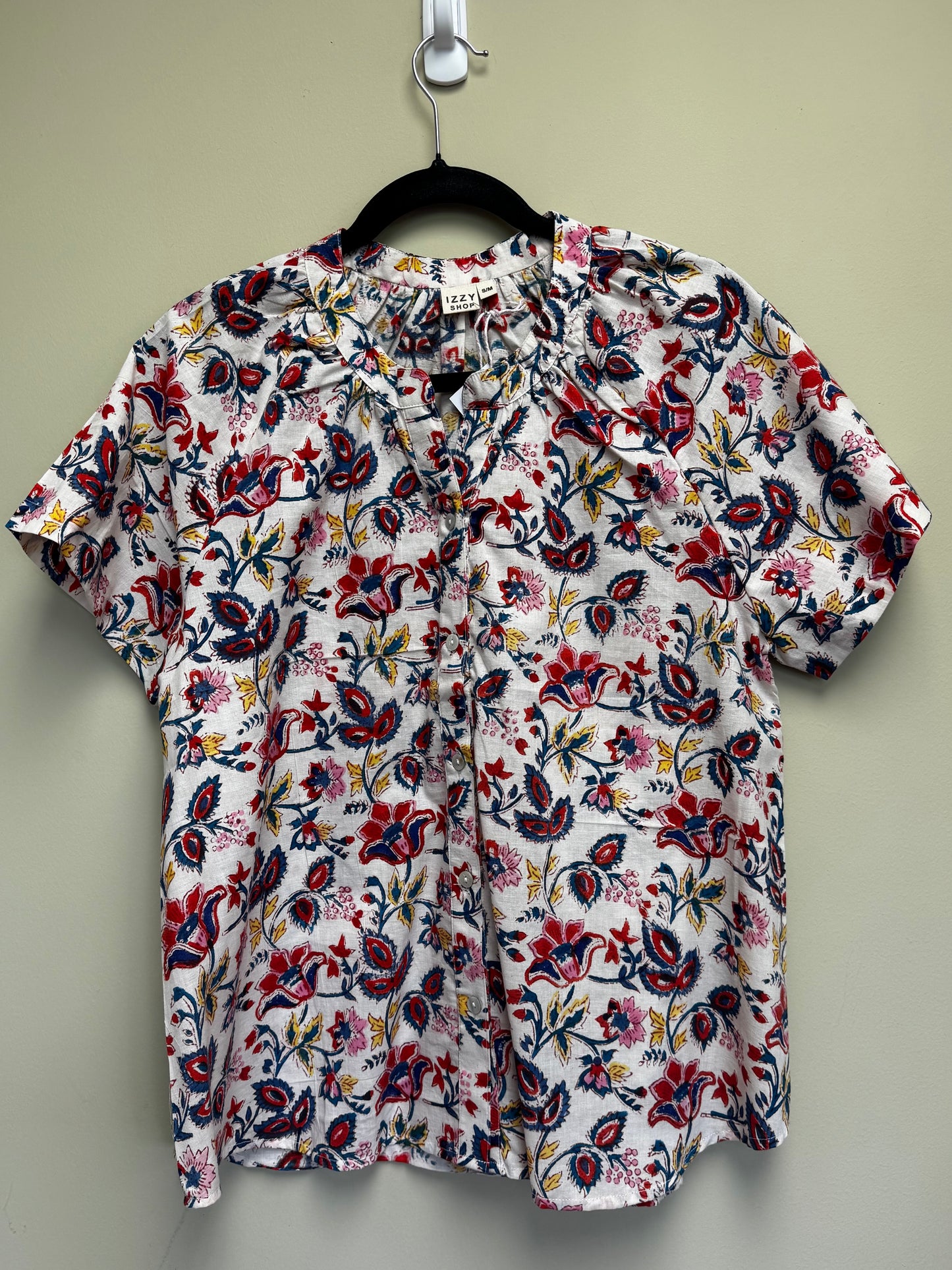 Block Print Half Sleeve Top