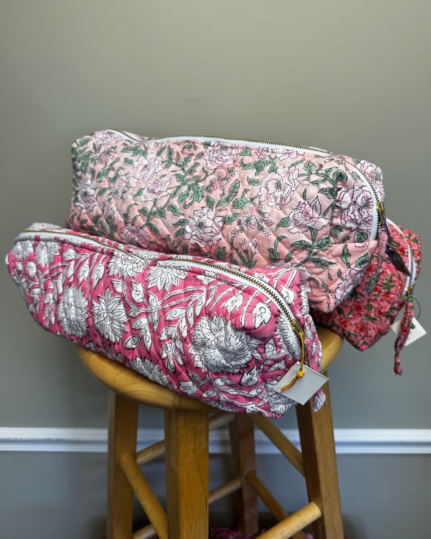 Block Print Hair Tool Bag