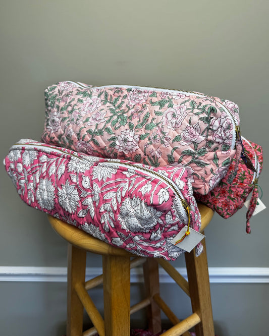 Block Print Hair Tool Bag