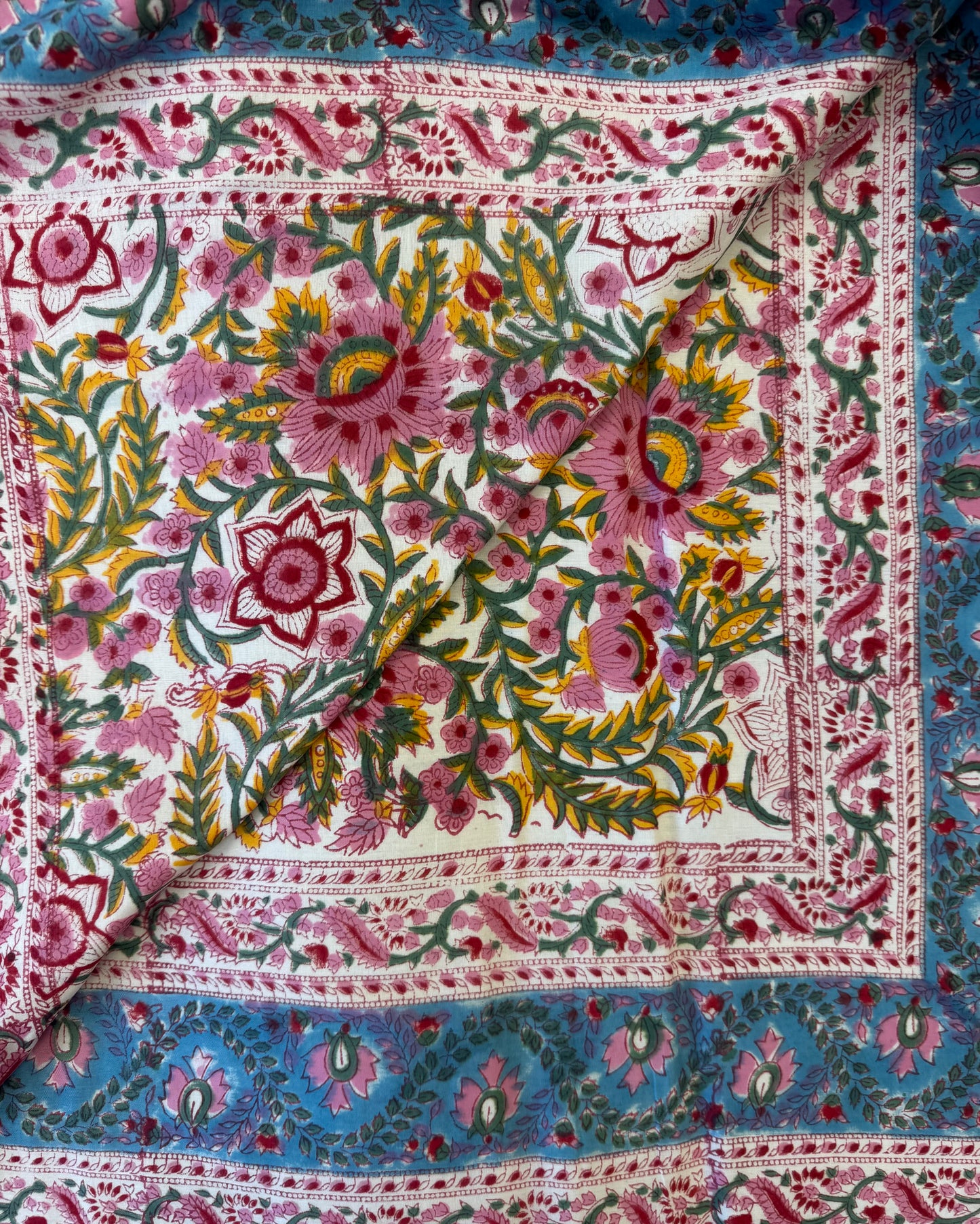 Block Print Bed Quilt