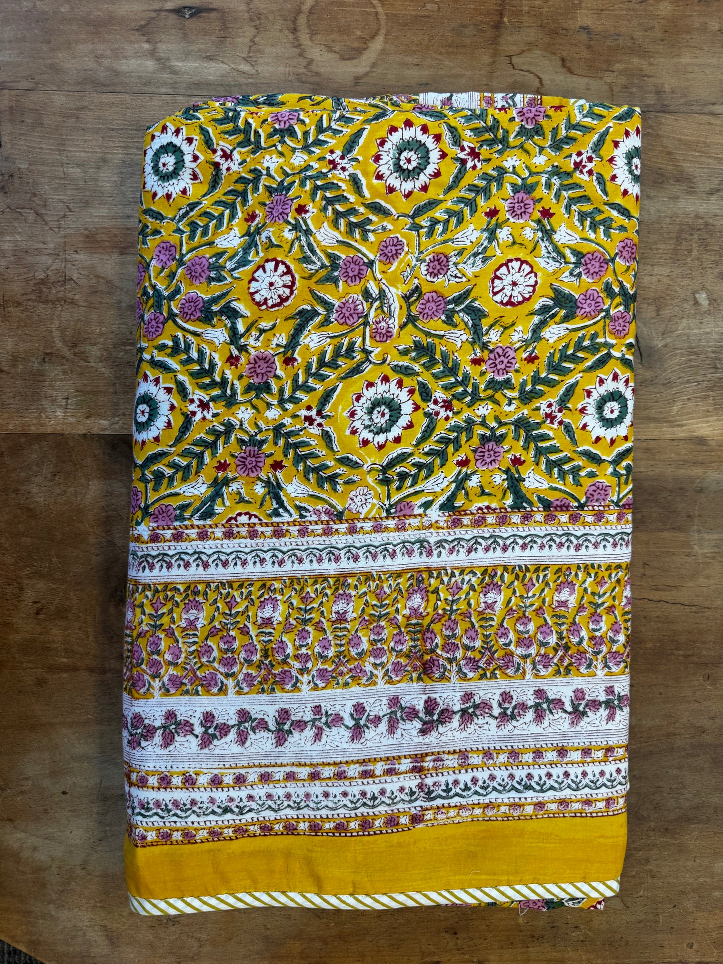 Block Print Bed Quilt