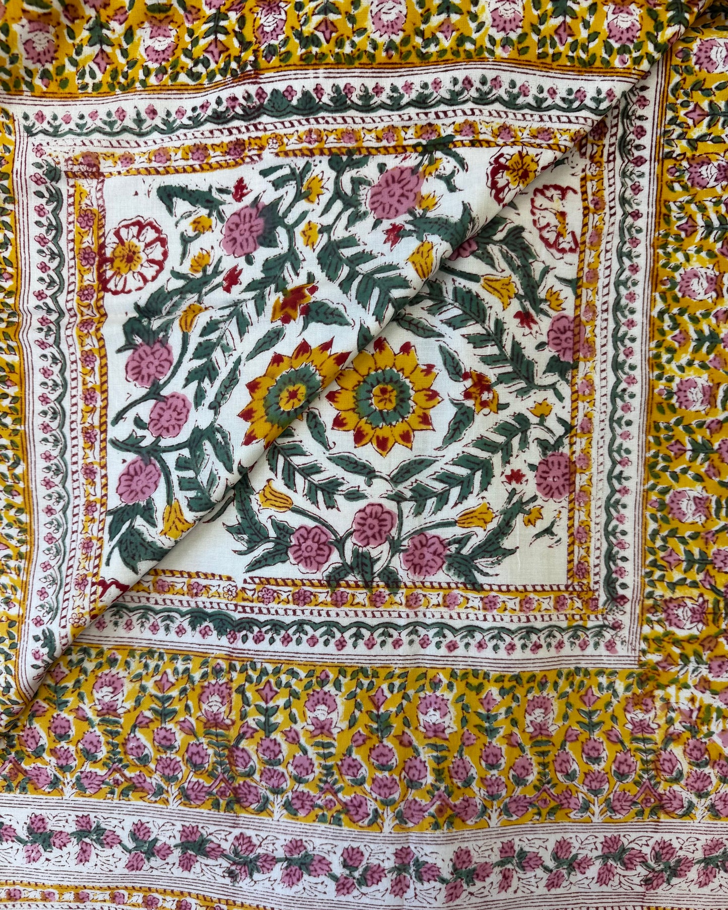 Block Print Bed Quilt
