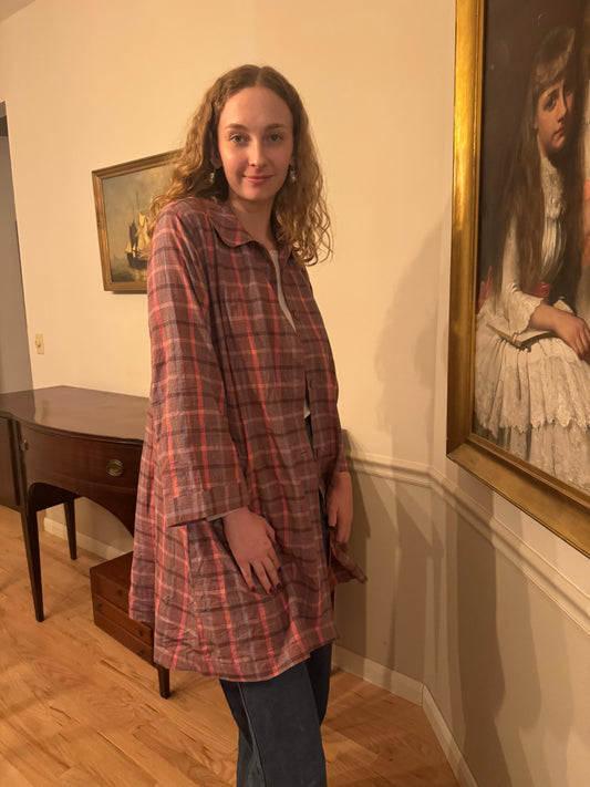 Handloom Check Trench