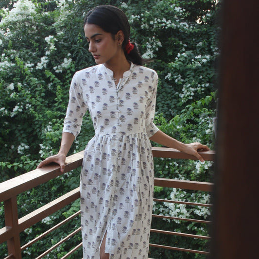 Kit Hand Block Printed Dress