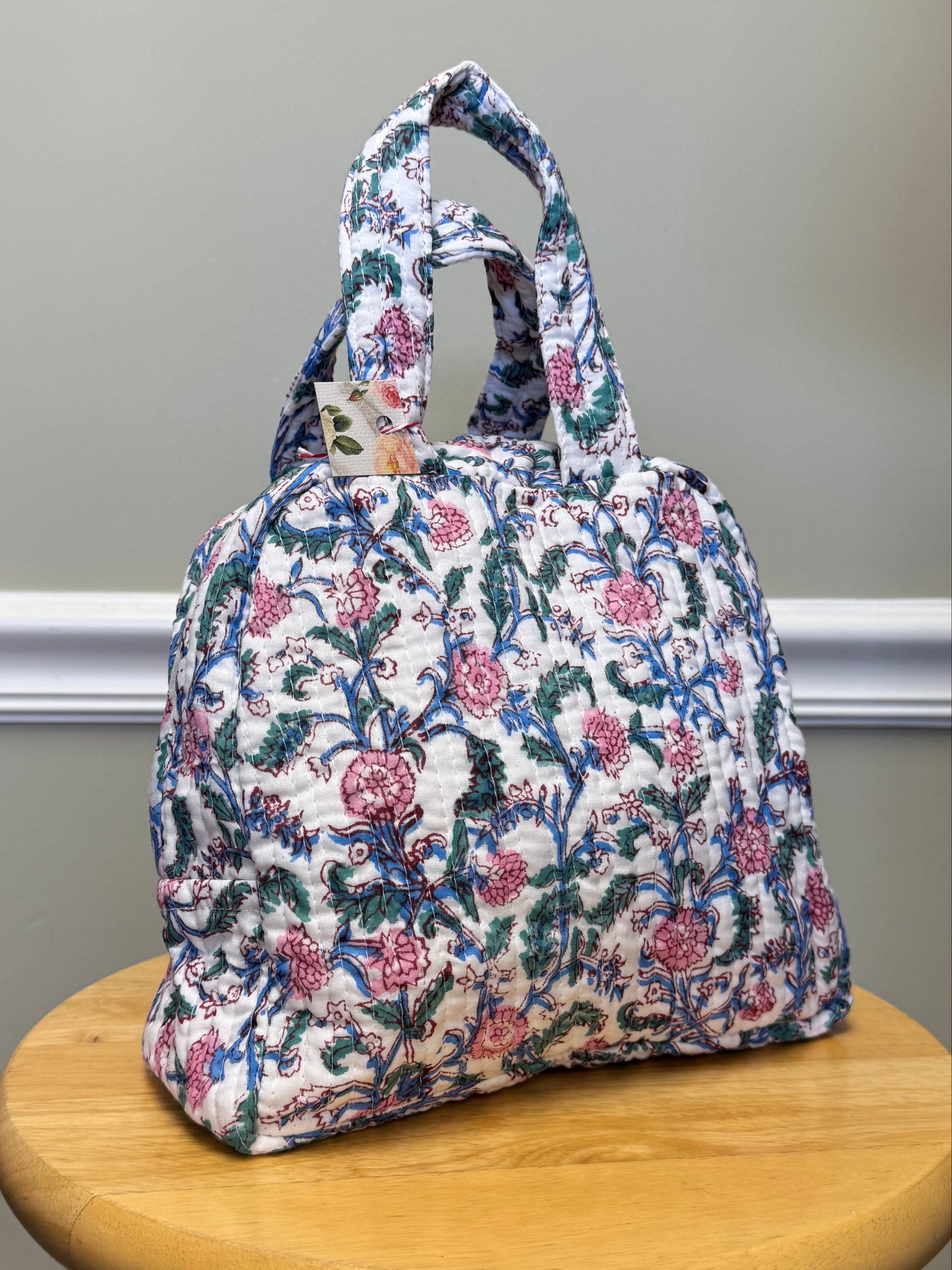 Block Print Lunch Bag